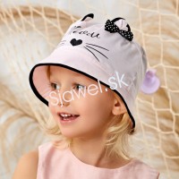 Detské letné klobúčiky - dievčenské - model - 3/377 - 48 cm